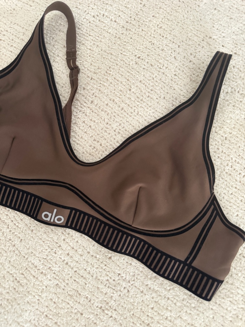 ALO Yoga Brown Sports Bra